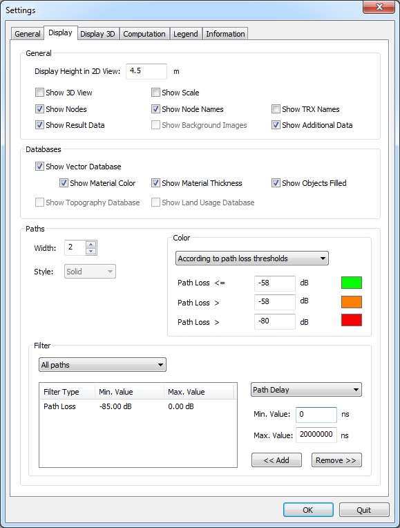 Local Settings Dialog