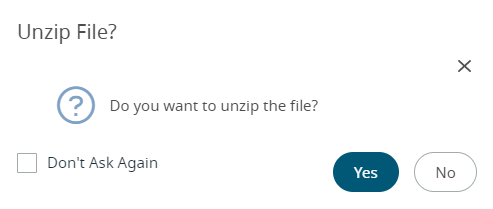 Unzip File Option