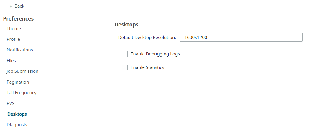 Remote Desktops Resolution