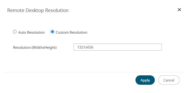 Custom Resolution