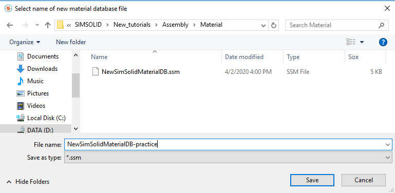 SS-T: 1010 Material Database